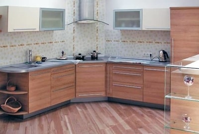 Мебель для кухни из ламинированных древесностружечных панелей (ЛДСП) - #243